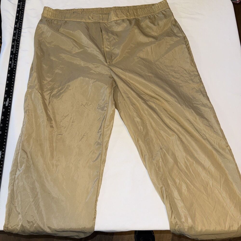 Vintage 1980s Tan PGA Tour Golf Sports Windbreaker Lightweight Rain Pants XL